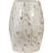Capiz Shell Inlay Side Table With Versatile Uses - Josie Fish Drum Design