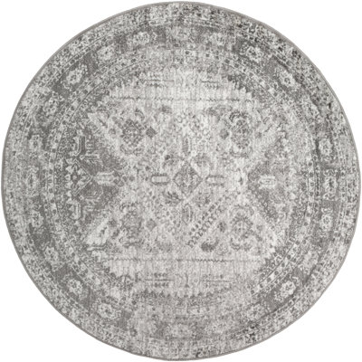 Tapis oriental gris anthracite Fitz