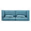 Canapé moderne en tissu 79,5 po avec coussins moelleux