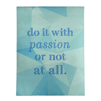 Tapis de poly-chenille en poly-citation passion