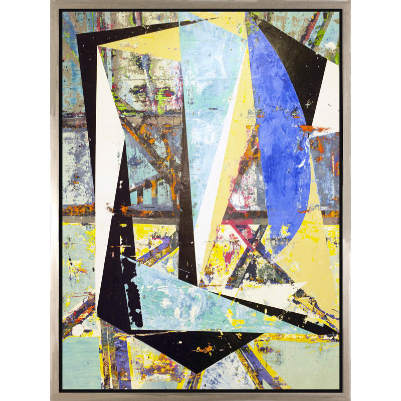 Grand Design - peinture sur toile à cadre flottant, H 40 po x l 30 po