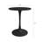 Brogel Bistro 24" Round Steel Dining Table and Pedestal Base for Indoors or Outdoors-534796979