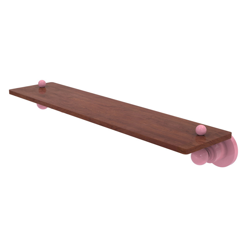 Astor Place Floating Shelf, 2.5" H x 22" W x 5" D, Pink