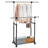 Lohan Metal Adjustable Rolling Clothing Rack