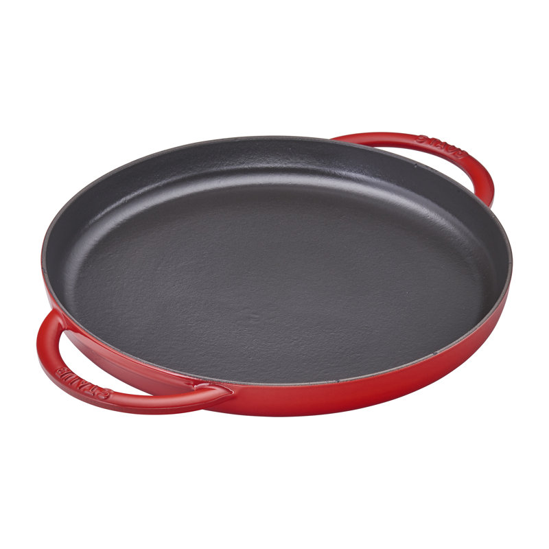 Staub Cast Iron Griddle, Cherry, 15.35"