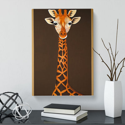 Giraffe Indian - Wrapped Canvas