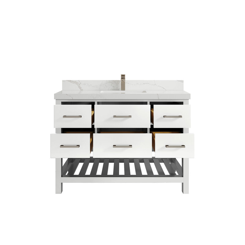 Ensemble de meuble-lavabo à simple cuve l 48 "Parker, Calacatta Laza