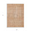 Tapis extérieur lavable et damassé 9 pi x 12 pi saumon et terre cuite