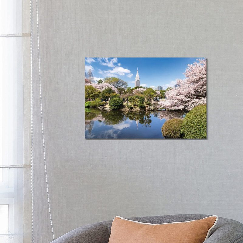 Shinjuku Gyoen In Spring, Tokyo, Japan by Jan Becke - Wrapped Canvas Print, 66.04 cm H x 45.72 cm W x 1.91 cm D