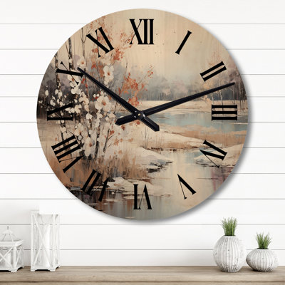 Horloge murale en bois massif Marzi