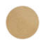 Table de bout à piédestal rond 23,5 po Calix, liège brun clair et table d'appoint en fer noir mat pour le salon ou la chambre à coucher Calix-534895175