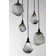 Luminaire suspendu grappe 5 lumières Gem