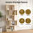 5-tier Geometric Bookcase, S-shaped Modern Bookshelf Set Of 2, 62.6" Tall Room Divider Book Shelf, Decorative Display Shelf-1967187257