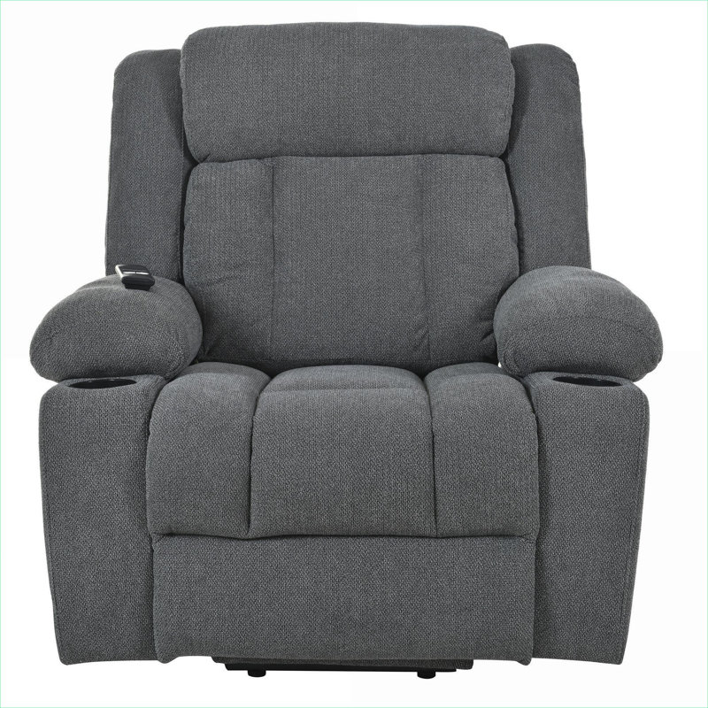 Fauteuil inclinable électrique luxueux avec repose-pieds BEIMO, Tissu gris