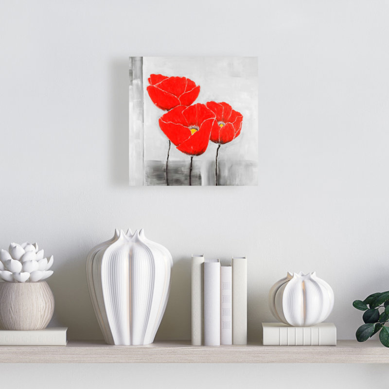 Toile industrielle grise pour chambre à coucher - Three Poppies Home Decor