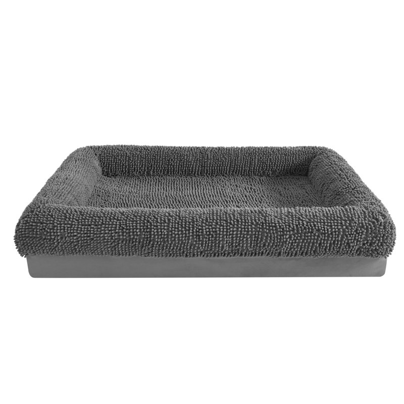 Lit pour chien en mousse viscoélastique ultime Arlee Home & Pet, H 9 po x l 50 po x P 38 po, Gris