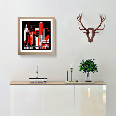 City Of Manchester Constructivism - Framed Print