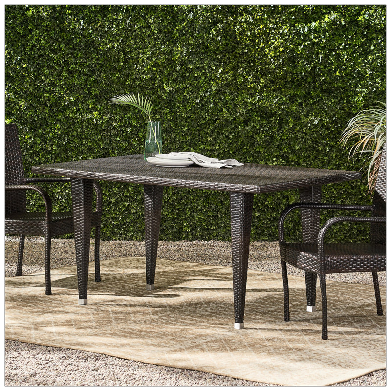 Table d'appoint Dominica 35 * 59 - PVC, Brun multi
