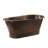 72" Hammered Copper Modern Style Bathtub
