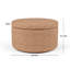 Repose-pieds de rangement en similicuir triangulaire 27 po entièrement assemblé-410908026