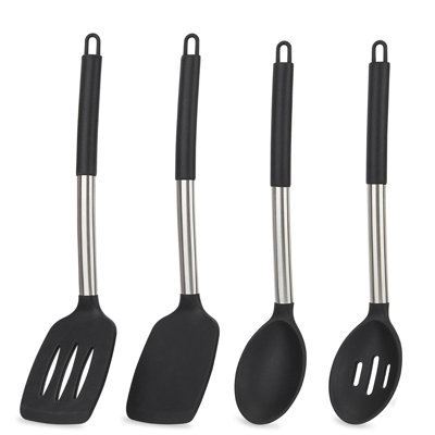 Silicone Cooking Utensils Set for Nonstick Cookware