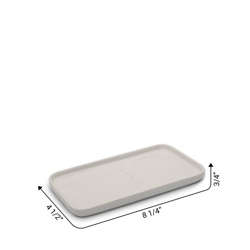 Klaywell Kitchen and Bathroom Tray Organizer, 0.75" H x  8.25" W x 4.50" D