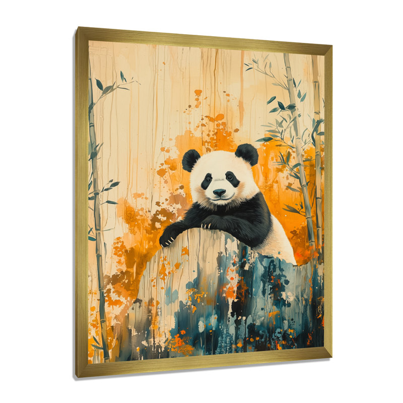 Constence - animaux, impressions sur toile, H 44 po x l 34 po, Impression d'un seul cadre photo sans passe-partou, Doré