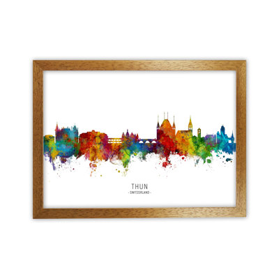 Thun Switzerland Skyline by Michael Tompsett - Print
