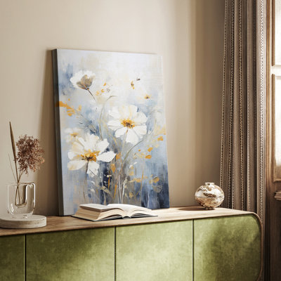 Série FLORAL CCL XXXV - Toile tendue avec châssis de qualité supérieure - Prêt à être accroché