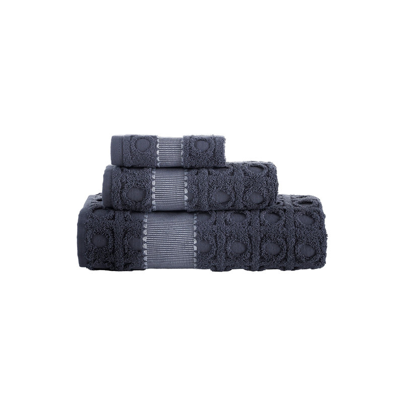 Ensemble de serviettes 3 pièces Brooks Brothers, Anthracite