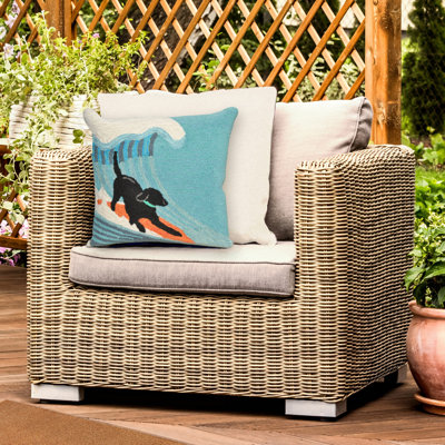 Solid Colour Outdoor Throw Pillow