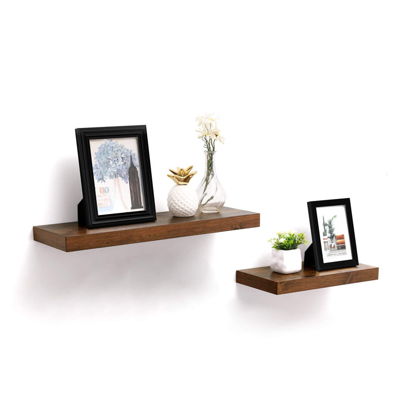 Arihaant 2 Piece Floating Shelf, Brown