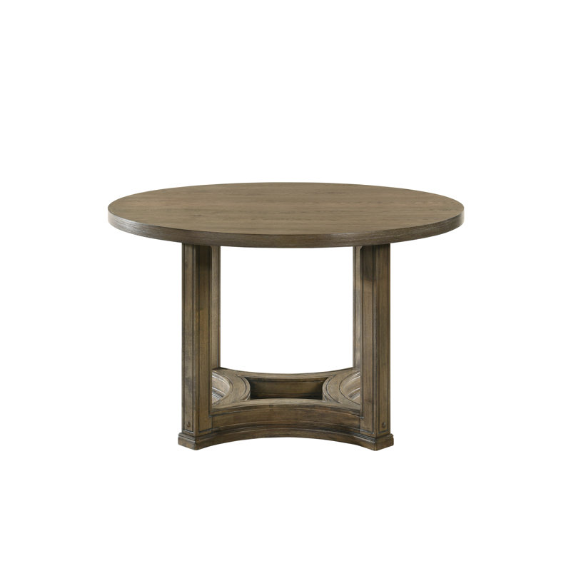 Parfield Weathered Oak Finish Round Dining Table
