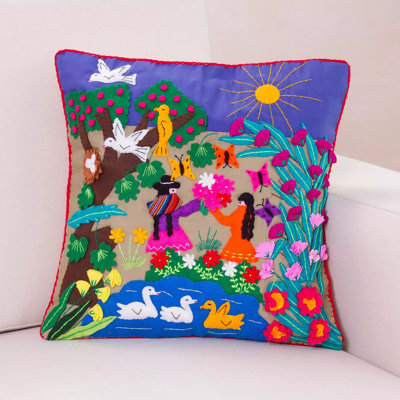  Applique Mother's Day Pillow Cover