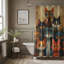 Rideau de douche standard 1 pièce Kitty Colors-1364309533