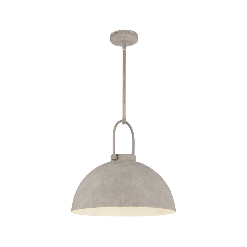 Nevada 1-Light Single Dome Pendant , Steel