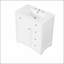 Meuble-lavabo pour salle de bain avec comptoir, meuble-lavabo avec porte et deux tiroirs, planches en panneau de fibres à densité moyenne-692681824
