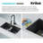 KRAUS Undermount Onyx Granite Kitchen Sink-120128984-120128982
