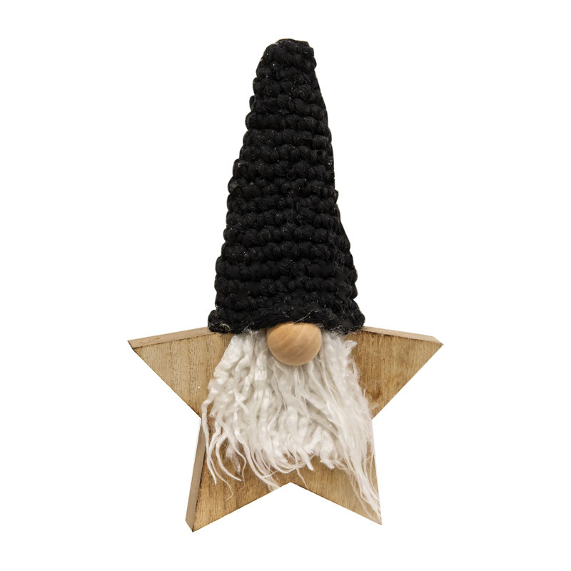 Gnome étoile en bois