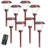 Solar Powered Integrated LED Metal Pathway Light Pack-35362410