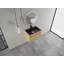 Armoire de salle de bain murale 28 po avec lavabo en acier inoxydable et tuyau de vidange flexible, porte à fermeture en douceur, contreplaqué, emballage KD