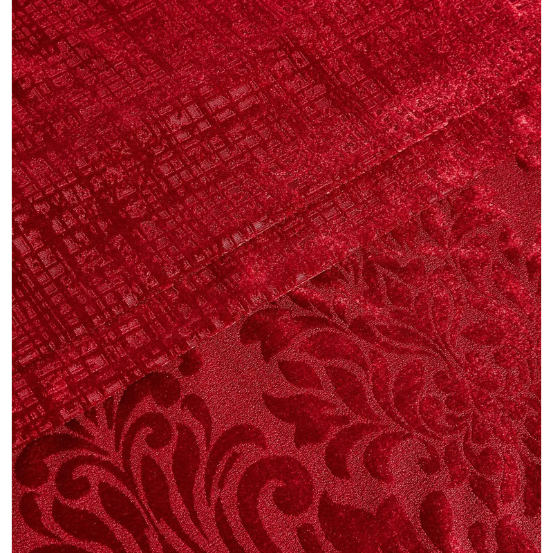 Polyester Duvet Cover Set with Pillow Shams Included, Kingsize Duvet Cover + 2 Standard Shams, Red