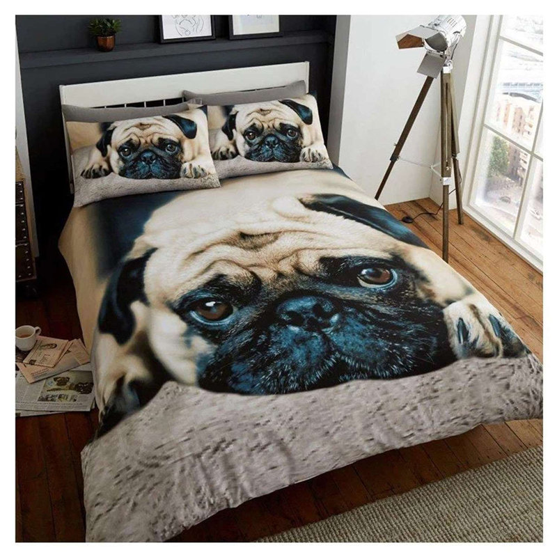 Polyester Duvet Cover Set with Pillowcases Included, Double Duvet Cover + 2 Standard Pillowcases