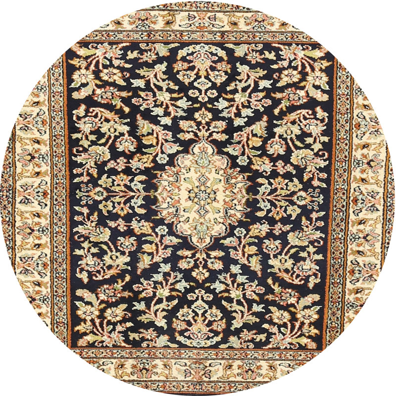 Cianah Oriental Indoor Rug, Round 3'