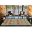 Tapis décoratif multicolore à motif traditionnel-2072972571