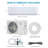 Homhougo 18000 BTU Ductless Mini Split Air Conditioner with Remote Included