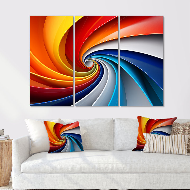 Ensemble d'art mural en toile czeslaw, Toile tendue, H 40 po x l 60 po x P 1 po