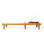 Chaise longue inclinable en acacia Gunnarr-192438165