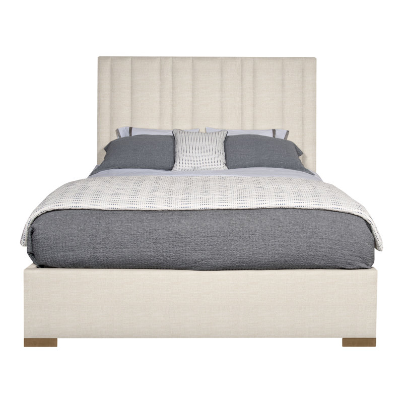 Wyeth Upholstered Bed, Tommy Flax, King, Hampton