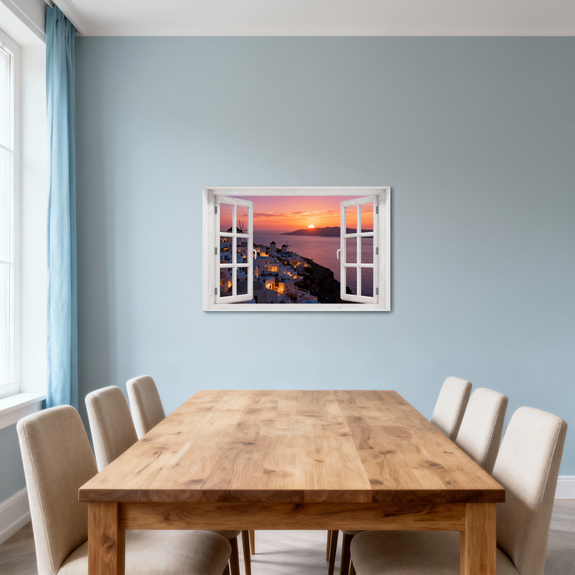 Highland Dunes Landscape & Nature Sunset Over Coastal Village View ...